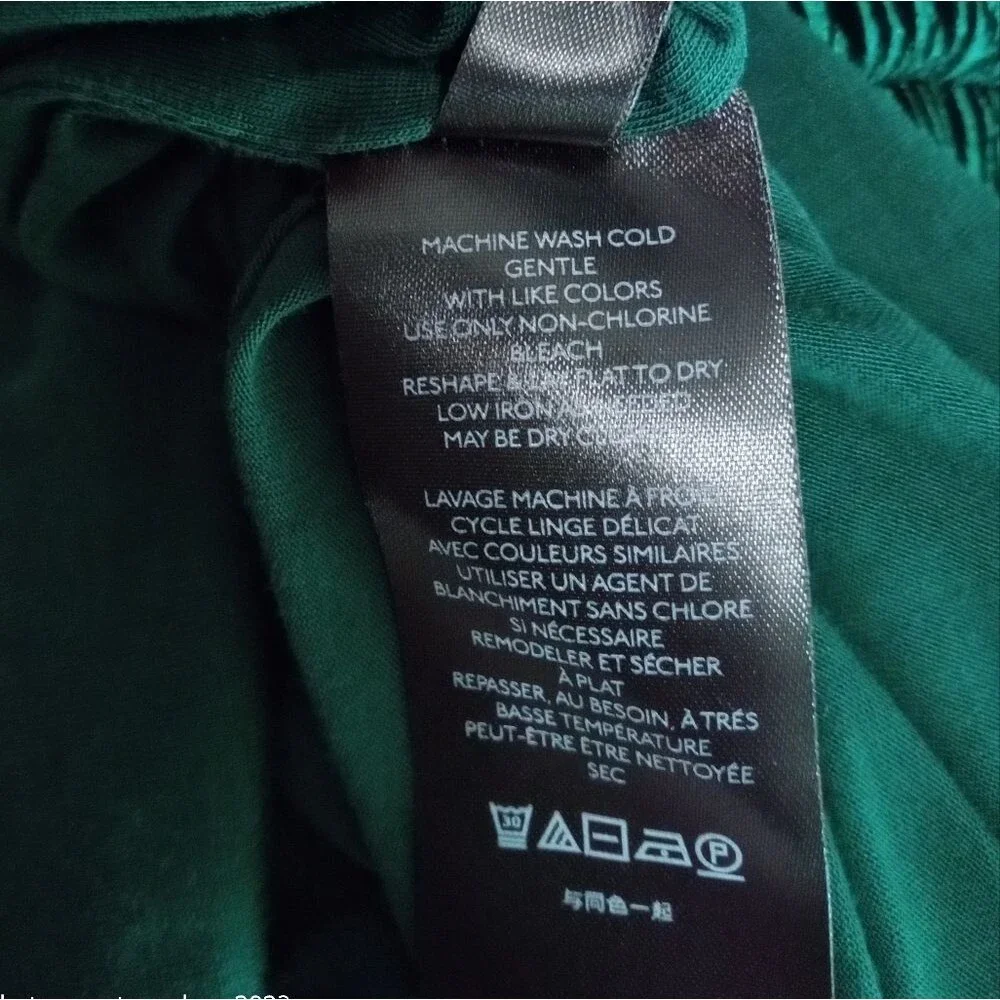 NEW ANTHROPOLOGIE Maeve Adrienne Twist Back Velvet Midi Dress Green Size S - Picture 9 of 10